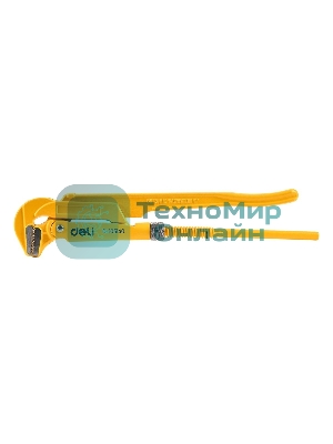 Трубный рычажный ключ №1 с прямыми губками Deli DL105140 315мм, раскрытие губок 0-40мм, сталь Cr-V