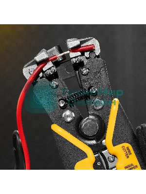 Щипцы для зачистки электропроводов Denzel 0,2-6 мм2, функция обрезания проводов