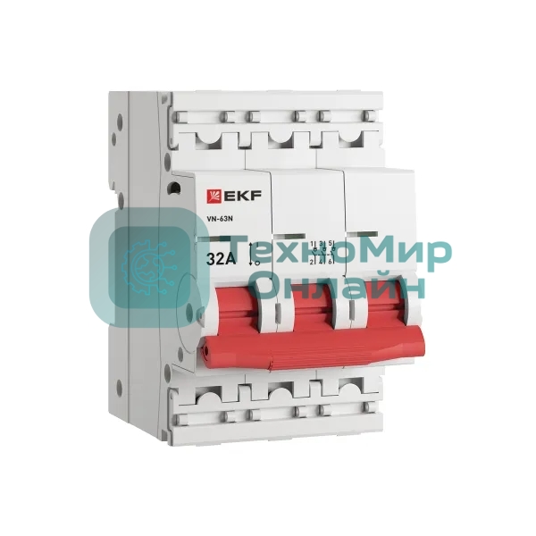 Выключатель нагрузки 3п 32А ВН-63N PROxima EKF S63332