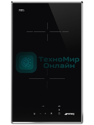 Электрическая домино SMEG SE232TX1 Cтеклокерамическая варочная панель, 30 см, прямой край в рамке из нержавеющей стали