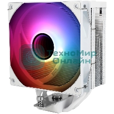 Кулер для процессора Thermalright Assassin Spirit 120 Vision ARGB White (4-pin PWM, LED temp., 154mm, Al/Cu, 4x6mm, ARGB, 1x120mm, 66.17CFM, 25.6dBA, 1500RPM, S: 1851/1700/1200/115X, AM5/AM4, white)