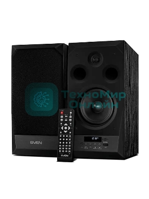 Акустическая система 2.0 SVEN MC-20, черный, мощность 2x45Вт (RMS), FM-тюнер, USB/microSD, дисплей, пульт ДУ, Bluetooth, Optical SVEN MC-20, черный, акустическая система 2.0, мощность 2x45Вт (RMS), FM-тюнер, USB/microSD, дисплей, пульт ДУ, Bluetooth, Optical