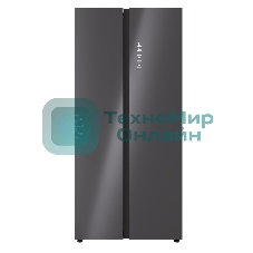 Холодильник Lex LSB525GRID серый металлик двухкамерный 304/206л морозилка сбоку, No Frost, Side by Side