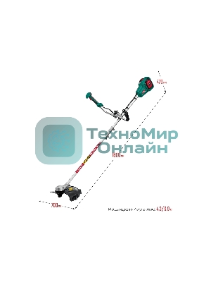 Триммер Зубр 36В бесщеточный, 2х18В АКБ (2А·ч) . ТАБ-365-22