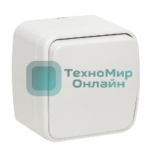 Выключатель EKF Basic Минск EGV10-021-10 1-клавишный ОП 10А белый