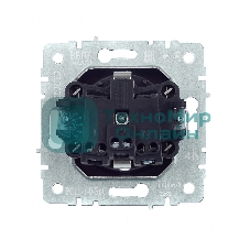 Розетка 1-местная IEK BRITE 16А РС11-1-0-БрС с заземлением, без защитных шторок, 16А, сталь