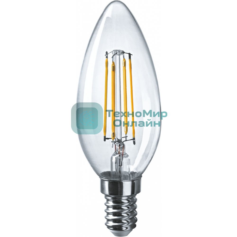 Лампа светодиодная ОНЛАЙТ 80894 OLL-F-C35-10-230-2.7K-E14