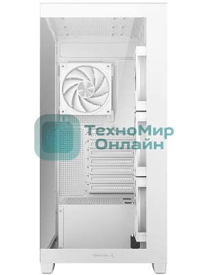 Компьютерный корпус Deepcool CG580 4F V2 WH без БП, боковое окно (панорама), 4x120мм ARGb PWM вентилятора, белый, ATX (R-CG580-WHADA4-G-2)