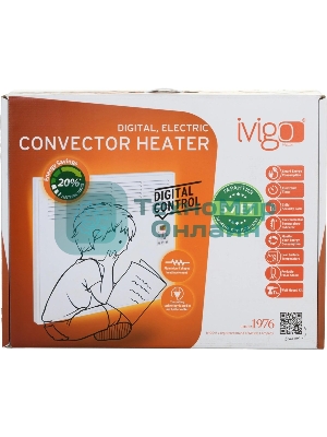 Конвектор электрический ivigo ЕPK E EPK4550E05, 500Вт, с терморегулятором, белый