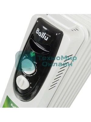 Обогреватель масляный Ballu Classic BOH/CL-07WRN (7 секций), белый, 1500 Вт, 20 м2, термостат