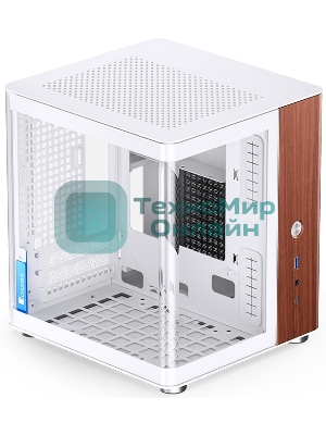 Компьютерный корпус без блока питания Case JONSBO TK-0 белый, Desktop SFF, TG, no fan, 1xUSB-A 3.2 + 1xUSB-C 3.2, SFX PSU Support, mITX белый