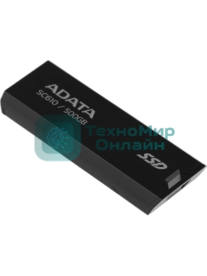 Внешний SSD ADATA SC610, 500Gb, USB Type-A, R/W 550/500 Mb/s черный