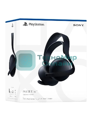 Гарнитура Sony PlayStation PULSE Elite чёрный, беспроводная, радиоканал, до 30 ч, совместимость с PS5