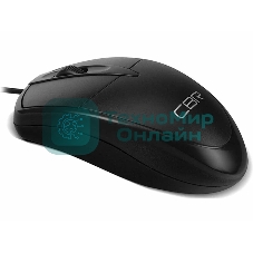 Мышь проводная CBR CM 121 черный, 1000 dpi, USB, кнопки - 3