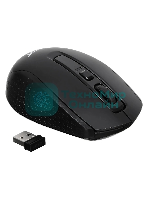 Мышь беспроводная Acer OMR060 черный, 1600 dpi, радиоканал, USB, кнопки - 6