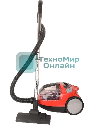 Пылесос Hyundai HYV-C3075 красный, 380/2000 Вт, уборка сухая, пылесборник контейнер 1.5 л