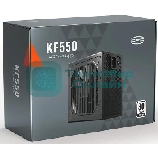 Блок питания PCCOOLER, 550W 80+ белый (ATX, ATX 2.4, Non-modular, 1x24(20+4)pin 550мм, 1xCPU*2 8(4+4)pin 610+150мм, 1xPCIe*2 8(6+2)pin 510+150мм, 2xSATA*3+MOLEX4pin*1 450+150+150+150мм, Active, 120x120мм, 140x150x86мм, APFC, OVP, SCP, OPP (140-160%, 2ms delay))