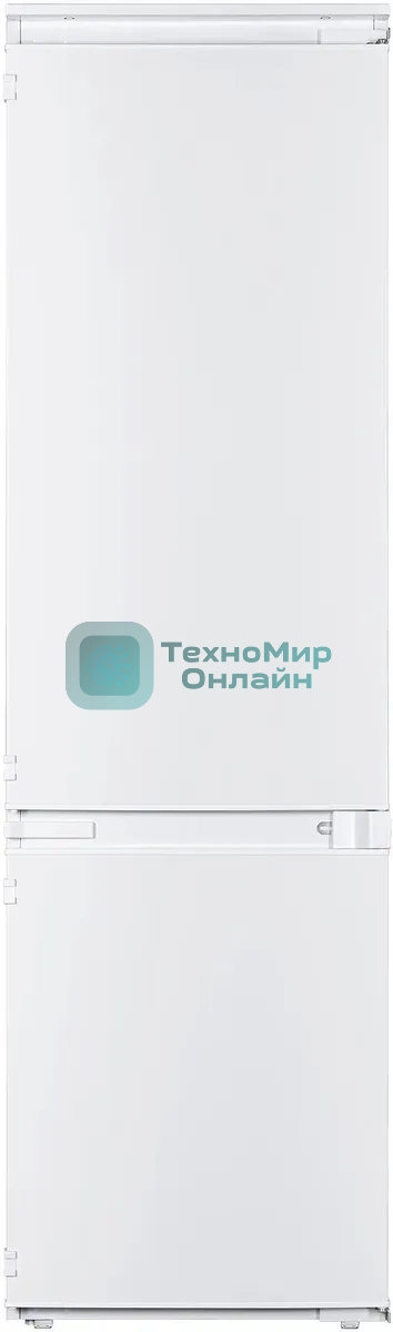 Встраиваемый холодильник Zigmund & Shtain BR 18 X белый двухкамерный 195/75 л морозилка снизу, размораживание ручное