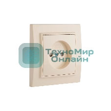 Розетка EKF Минск ERR10-022-200 1-м СП 10А IP20 без заземления, с защитными шторками, бежевый