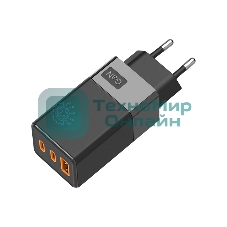 Сетевое зарядное устройство Rexant USB-A и 2 USB-C, 65Вт