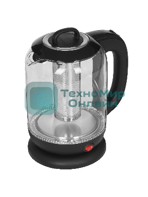 Чайник электрический BQ KT1701G черный, 2200 Вт, 1.7 л