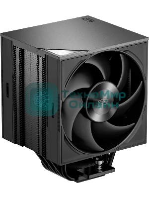 Кулер для процессора PCCooler RZ700D BK (270W, 4-pin PWM, 159.5mm, Al/Cu, 7x6mm, 2x120mm, 79.8CFM, 35.9dBA, 2400RPM, S: 1851/1700/1200/115X, AM5/AM4, black)