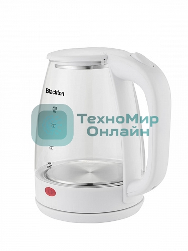 Электрочайник Blackton Bt KT100G белый, 1.7 л, 1500 Вт, скрытый нагревательный элемент