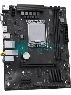 Материнская плата Maxsun Challenger B760M-F WIFI, LGA 1700, Intel B760, 2xDDR4, 3xSATA, 1xM.2, 1xPCIe 4.0 x16, 1xPCIe x1, 1xVGA, 1xHDMI, 1x1Gb LAN, Wi-Fi 5, Bluetooth 4.2, 2xUSB-A 5Gbps, 4xUSB-A 2.0, 3x3.5 мм, 7.1, чёрный, mATX