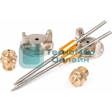 Краскопульт пневматический Matrix краскораспылитель пневмат. с верхним бачком v=1.0л + сопла