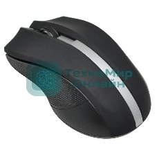 Мышь беспроводная Oklick 615MW черный/серебристый, 1000 dpi, радиоканал, USB, кнопки - 3