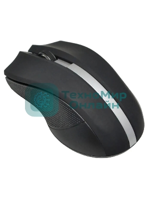 Мышь беспроводная Oklick 615MW черный/серебристый, 1000 dpi, радиоканал, USB, кнопки - 3