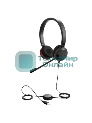 Гарнитура Jabra Evolve 20 SE Stereo MS чёрный, проводная, USB