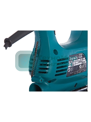 Лобзик электрический Makita 4326 Лобзик,в\рук, 450Вт,3100об\м,ход-18мм,рез-65мм,1.8кг,кор