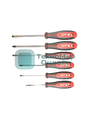 Отвертки Milwaukee набор №2 6шт (4932471807)