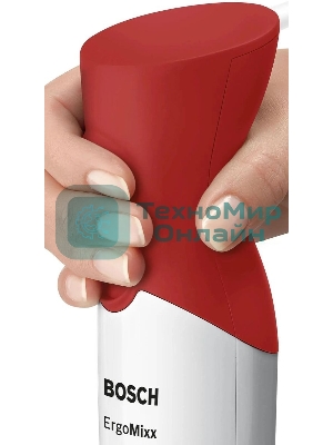 Блендер погружной Bosch MSM64110 450 Вт, белый/красный