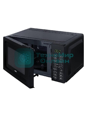 Микроволновая печь BBK 17MWS-786S/B черный, 17 л, 700 Вт, переключатели - кнопки