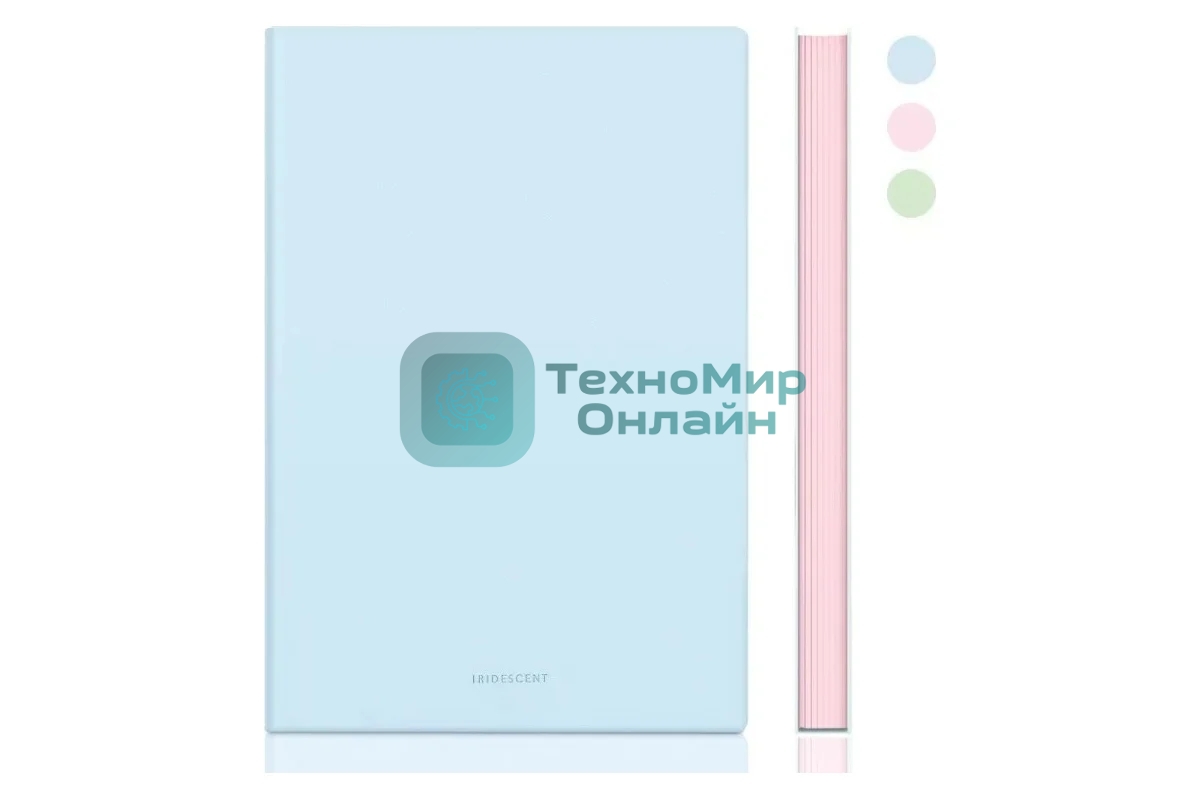 Блокнот Deli 22283LT-BLUE 210х143 мм, искусственная кожа, 96 л, голубой