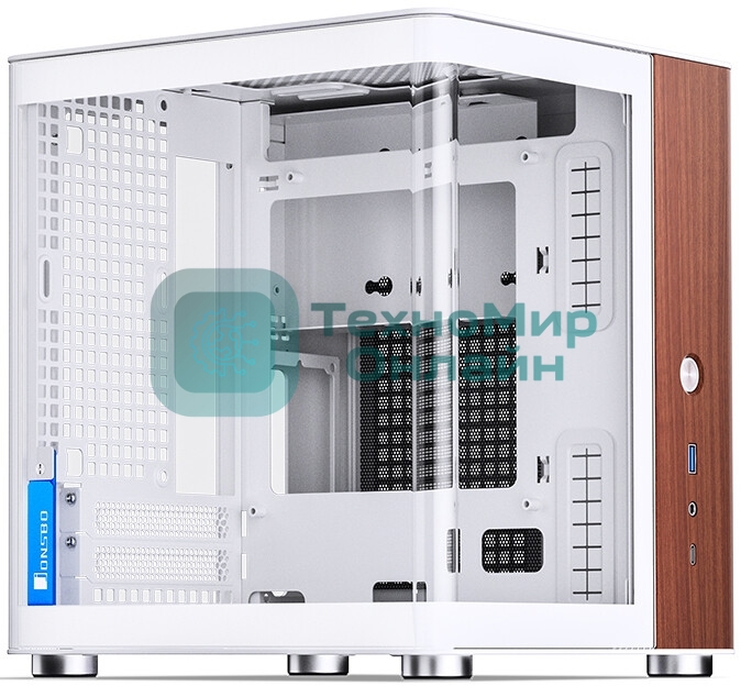 Компьютерный корпус без блока питания Case JONSBO TK-0 белый, Desktop SFF, TG, no fan, 1xUSB-A 3.2 + 1xUSB-C 3.2, SFX PSU Support, mITX белый