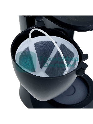 Кофеварка капельная Delta DL-8153 черный, исп. кофе - молотый, 0,6 л, 600 Вт