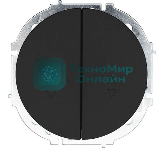 Выключатель проходной 2-кл. СП OSEN 10А IP20 механизм черный бархат LEZARD 743-4288-106