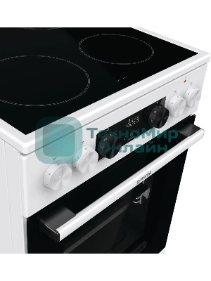 Плита электрическая Gorenje GEC5C42WG белый, конфорок 4 электрических, духовка 70 л, 50 см x 85 см x 59.4 см (без крышки)
