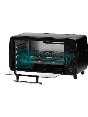 Мини-печь Galaxy Line GL 2625, черный, 8 л, 1000 Вт, таймер на 60 минут, индикатор работы, автоотключение