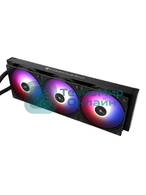 Водяное охлаждение для процессора Thermalright Frozen Warframe Pro 360 черный ARGb (360мм, черный, ARGb/Fans: 3x120мм, 70.84CFM, 29.8dBA, 2000RPM/Pump height 60мм, 23dBA, 3000RPM, Rad thickness 27mm/S: 1200, 1700, 1851, 2011, 2066, 115X, AM4, AM5)