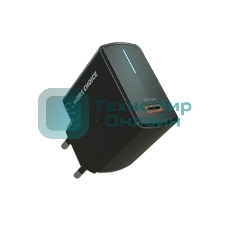 Сетевое зарядное устройство MORE CHOICE (4610196409936) NC60 1USB-C 3.0A PD 20W быстрая зарядка черный