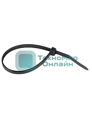 Хомут нейлоновый EKF plc-cb-4.8x200 черный (4,8х200) (100 шт.) EKF Basic