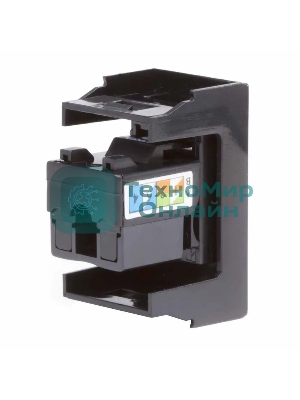 Розетка DKC RJ-45 кат. 6, Viva,1 мод., черный