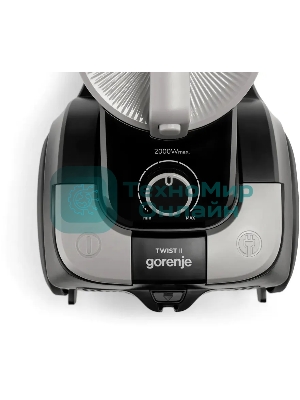 Пылесос Gorenje VC2001TABKG черный, 220/2200 Вт, уборка сухая, пылесборник контейнер 3,3 л