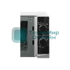 Микроволновая печь home HMM207ES черный/серебристый, 20 л, 700 Вт, переключатели - поворотный механизм