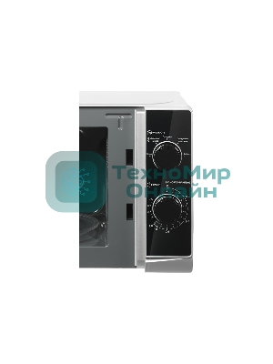 Микроволновая печь home HMM207ES черный/серебристый, 20 л, 700 Вт, переключатели - поворотный механизм