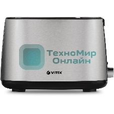 Тостер Vitek VT-7156 серебристый/черный, 750 Вт, 2 слота